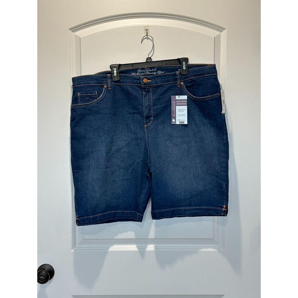 Gloria Vanderbilt Dark Blue Jean Shorts
